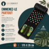 Tapis d'acupression 12H DEBOUT taille L, 175 x 35 cm